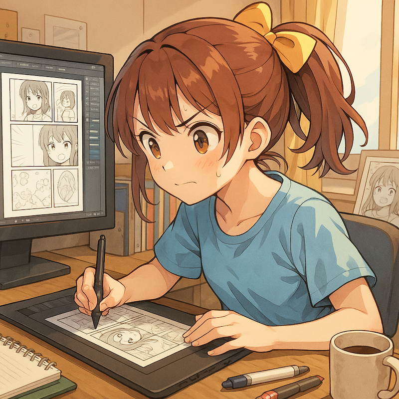 anime girl excited