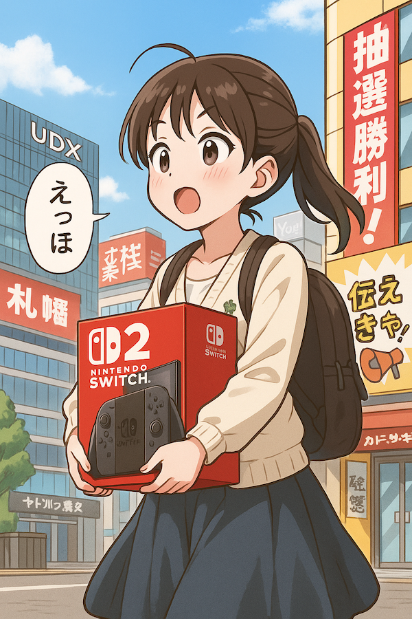 Switch2抽選戦争が続く中、当選者たちが直面する「何やる？」問題を最新ソフト状況とともに徹底分析。えっほ搬入からSNS伝えなきゃ文化まで、現代オタク消費の核心に迫ります。 As the Switch 2 lottery fever continues, many winners face the same question: what games to play? We dive into the current software lineup and the unique "ehho carry-in" and "need-to-share" culture in modern otaku consumption.