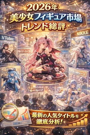 2026年発売・予約フィギュア100件を俯瞰して見えた市場の変化。ソシャゲ主導、VTuberは濃い高単価、アニメ原作は安定枠─オタク視点で徹底整理。