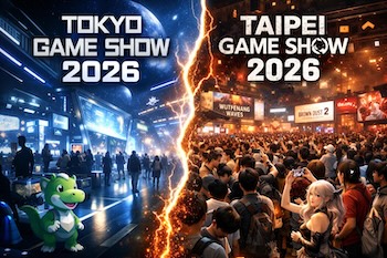 台北ゲームショウ2026は来場者40万人。5日間開催の東京ゲームショウ2026は追いつけるのか。空気感と数字で両者を比較する。Taipei Game Show drew 400,000 visitors. Can Tokyo Game Show 2026 catch up?